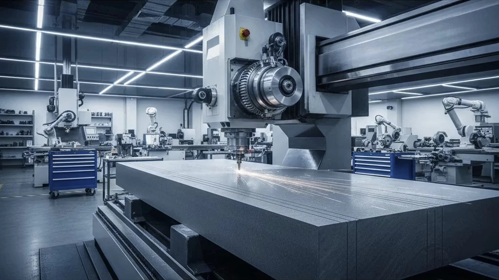 ماشین‌کاری دقیق سنگ تخت تا طول ۲ متر و فرز CNC در تهران